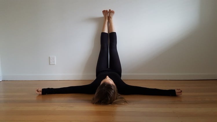 Kstar Events - Legs Up the Wall Pose (or Viparita Karani) is a restorative yoga  posture that allows the mind and the body to relax, relieving stress and  tension. It is one