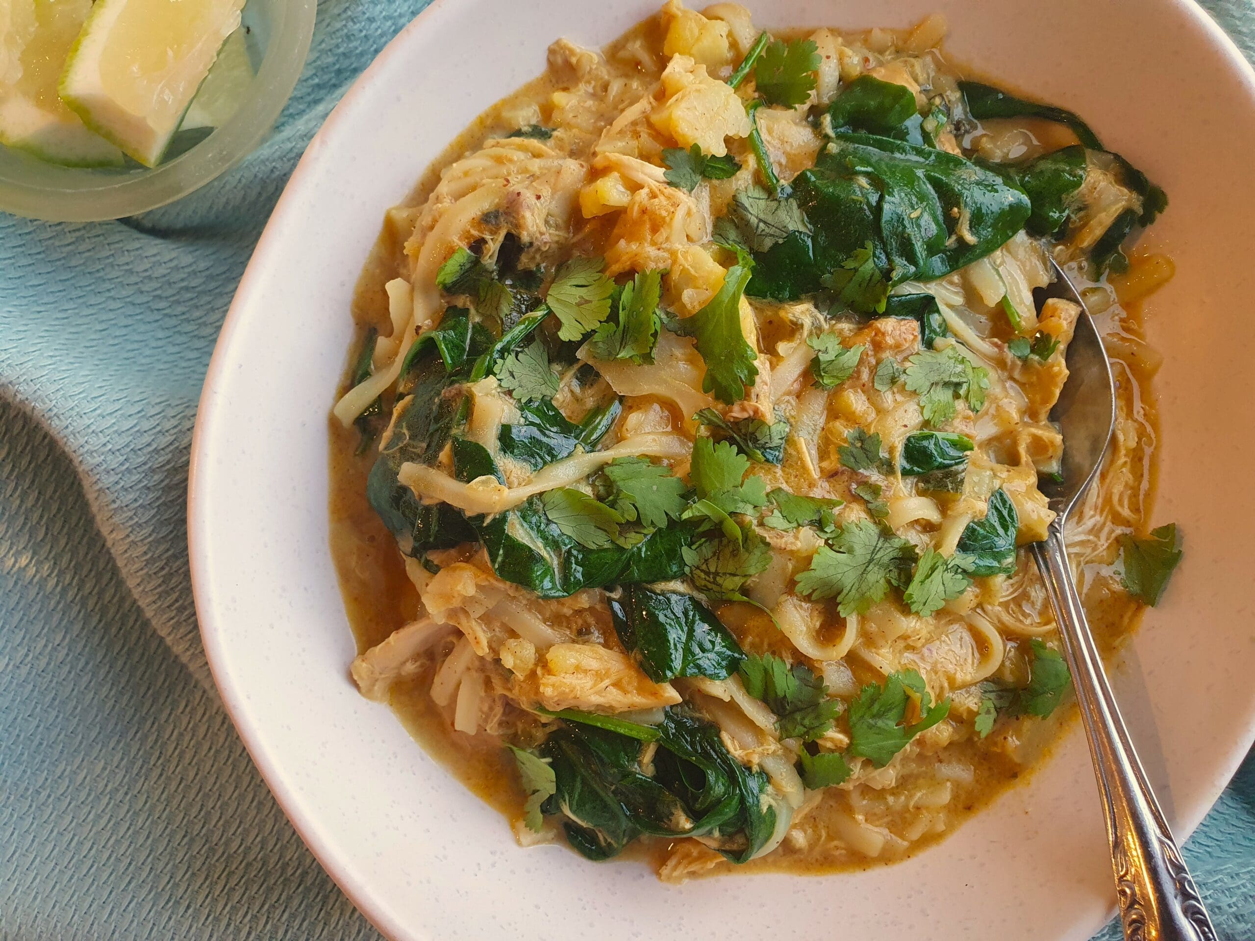 Easy Yellow Thai Curry Chicken Soup - Natalie Brady